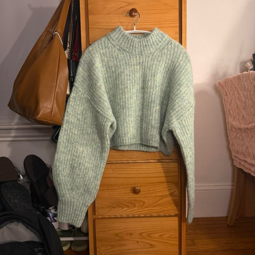 ASOS Light Mint Green Cropped Sweater